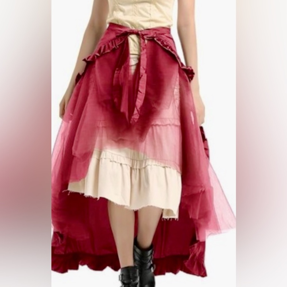 Belle Poque Gothic Steam Punk Wrap Skirt Size XL